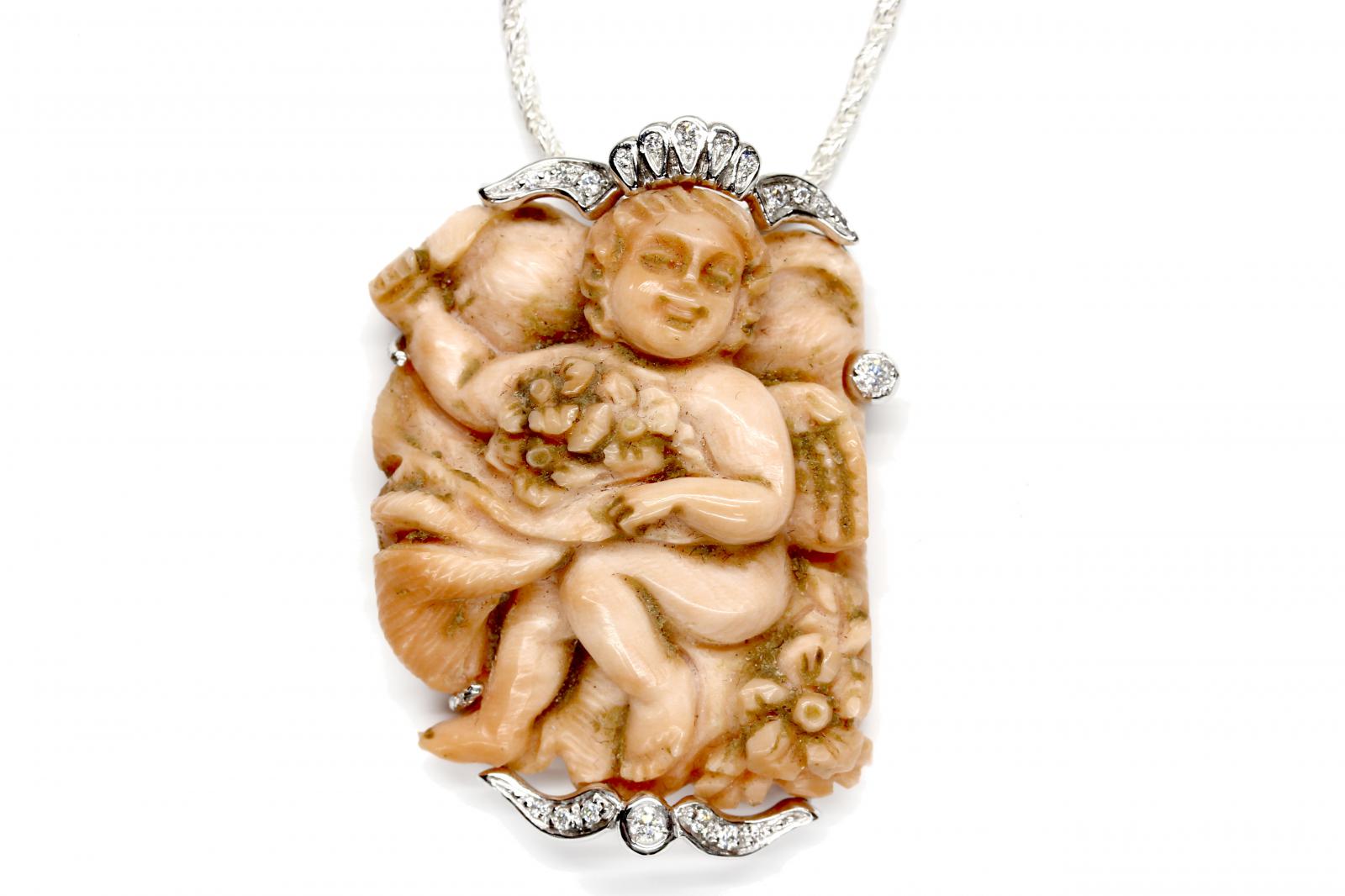 Ciondoli oro on sale bianco e brillanti