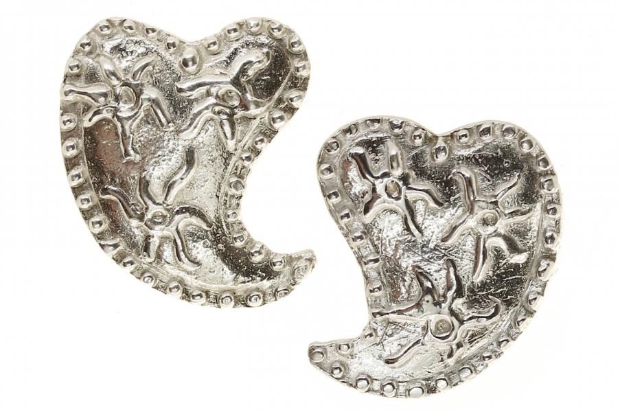 Orecchini in oro cuori abruzzesi