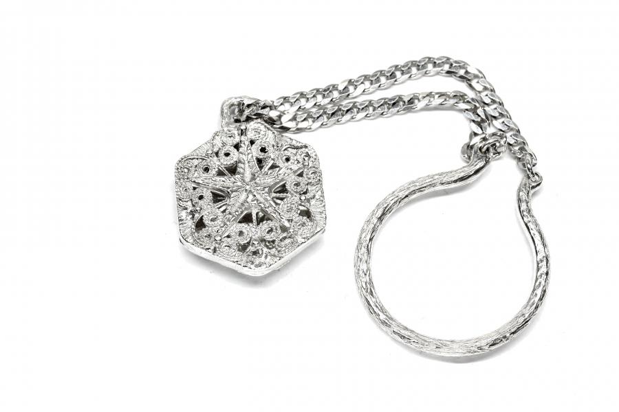 Portachiavi in argento con 3 tipi di pasta