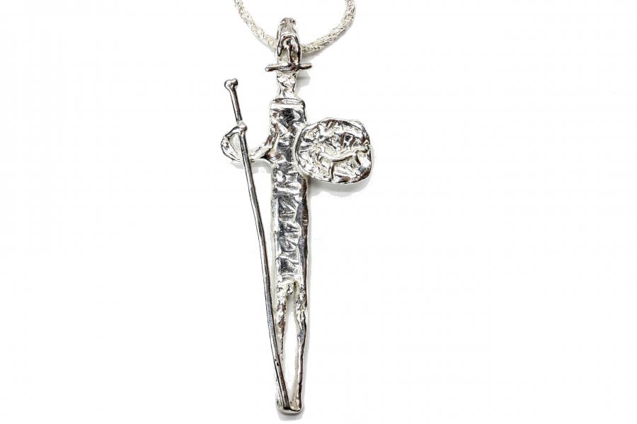 Ciondolo in oro con quarzo citrino