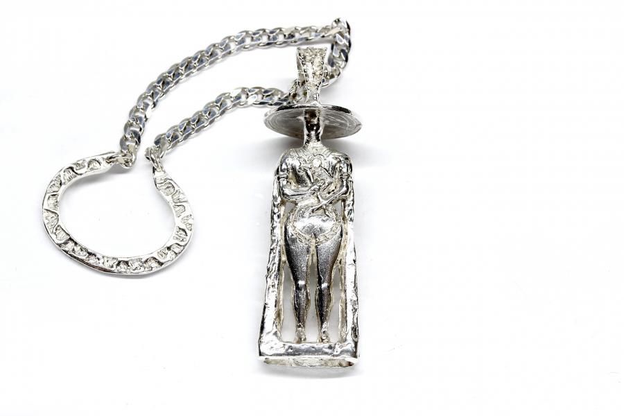 Portachiavi in argento presentosa