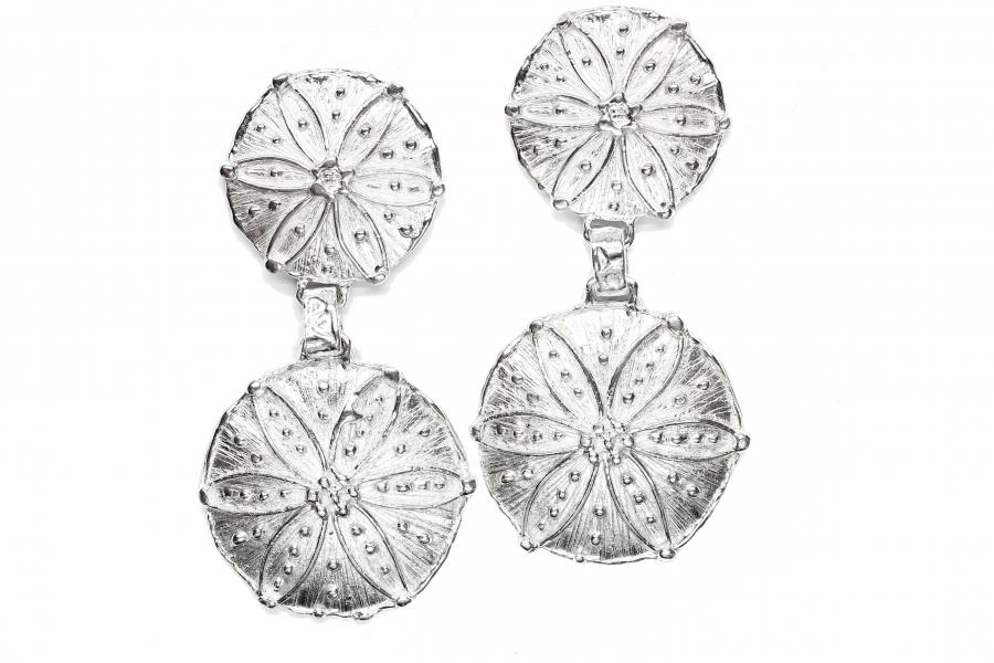 Orecchini in oro truciolo