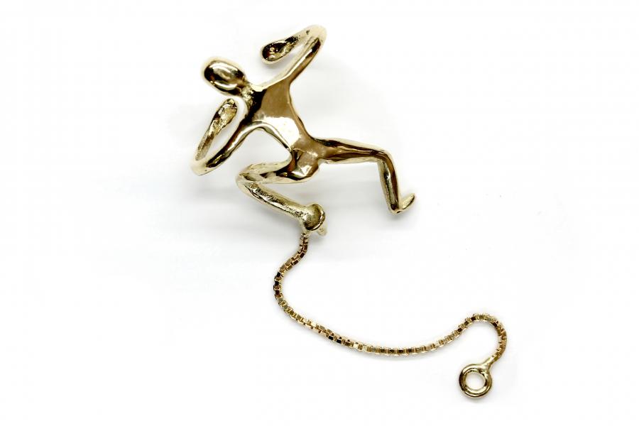 Orecchini in oro con motivi marini