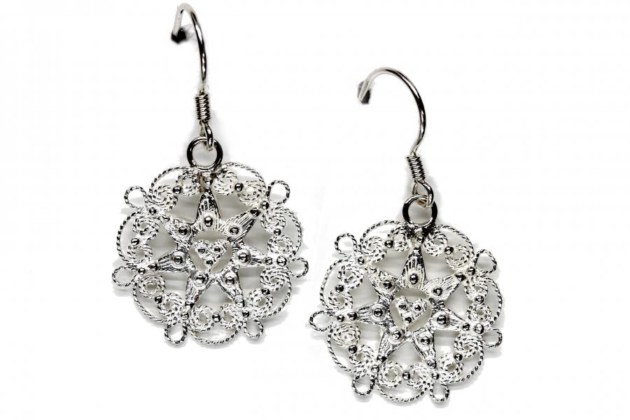 Orecchini in oro truciolo