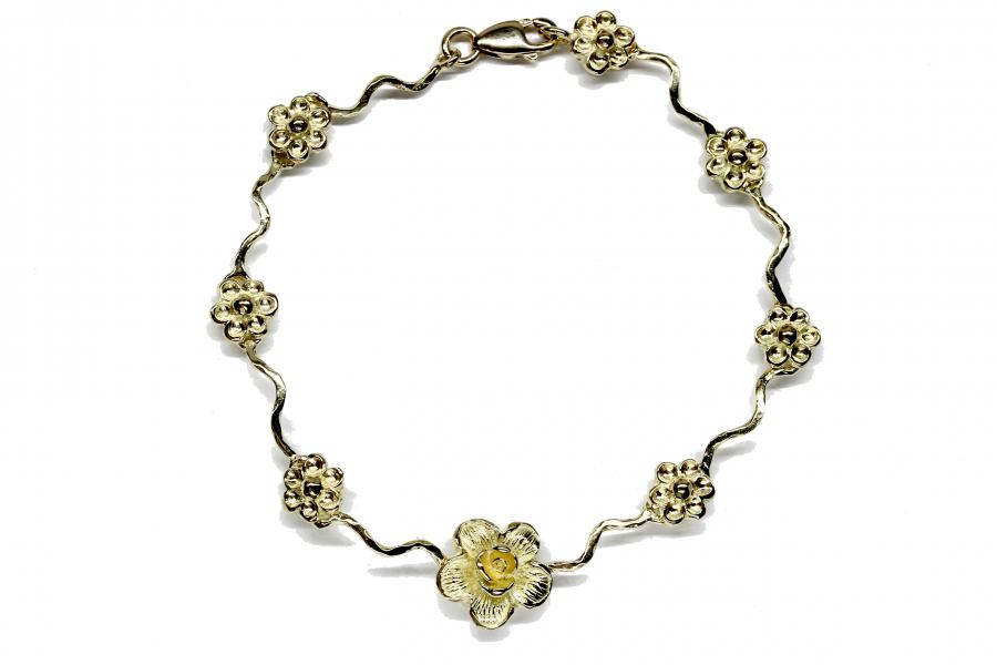 Bracciale in oro bianco e rubini