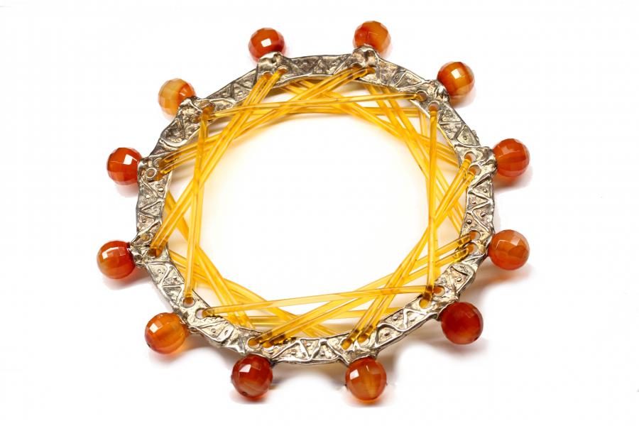 Bracciale in oro bianco e rubini