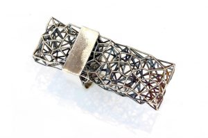 Anello in argento brunito