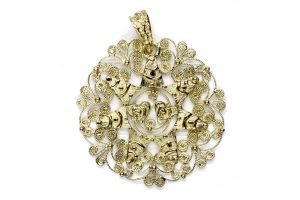 Ciondolo in oro Presentosa, extra