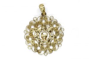 Ciondolo in oro Presentosa, media