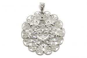 Ciondolo in argento Presentosa, grande
