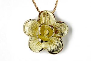 Ciondolo in oro giallo fiorellino