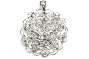 Ciondolo in argento, Pescarina, grande