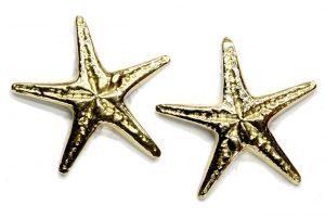 Orecchini Stelle Marine in oro giallo, medi
