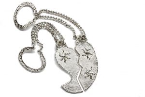 Portachiavi doppio Cuore d'Abruzzo