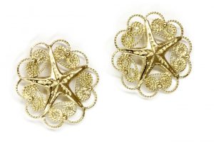 Orecchini Pescarina in oro giallo