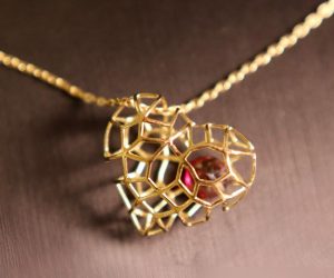 Ciondolo Cuore Intra con pietra, mini